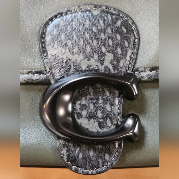 Coach Soft Tabby With Snakeskin Detail